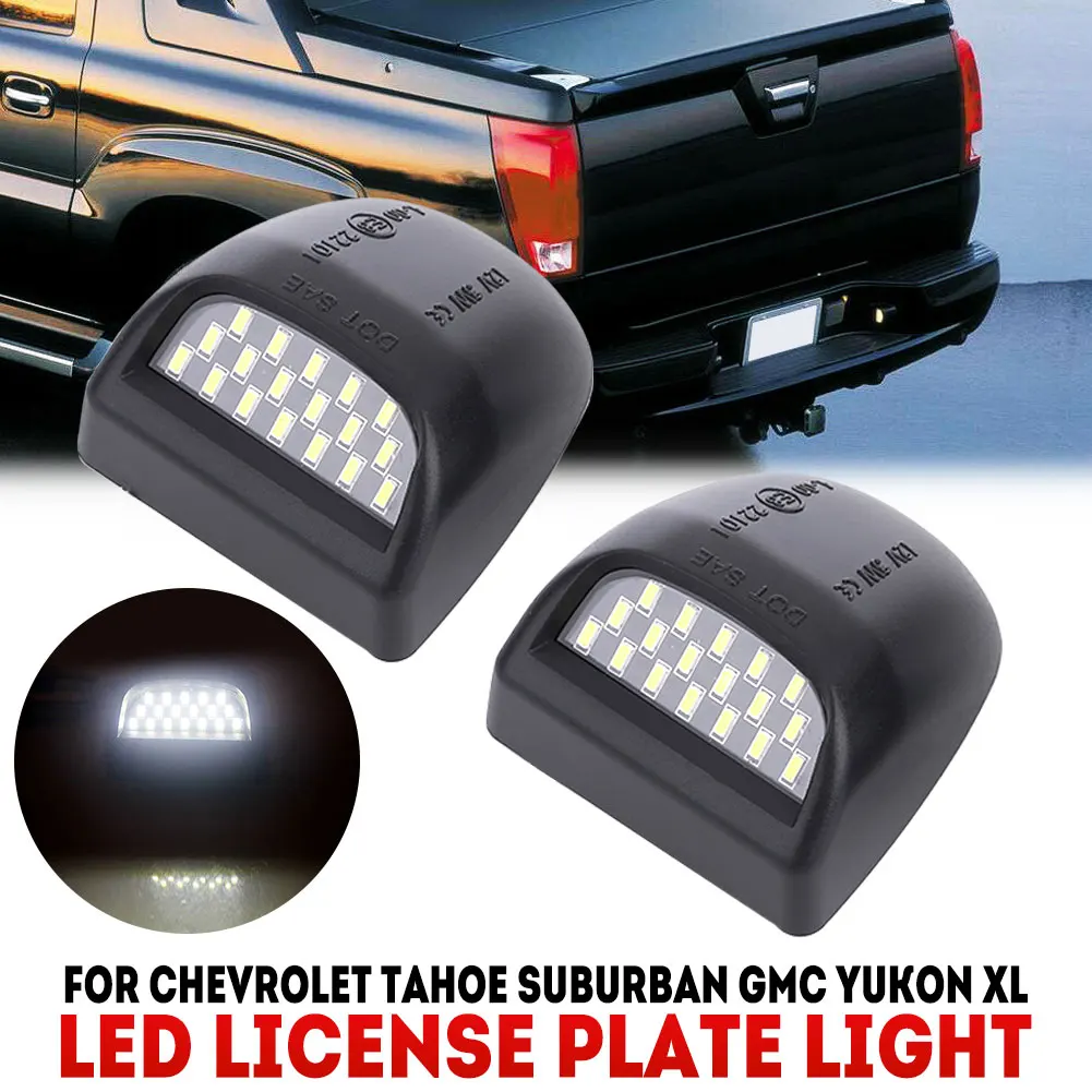 Vehemo Dedicated Bright License Plate Light Set Lamp License Plate Light Auto LED License Plate Light Car