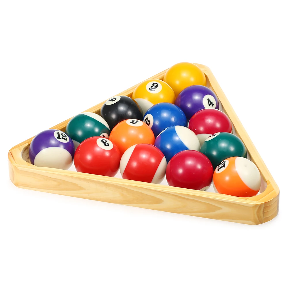 Снукер Бильярд 9-ball 15-ball бассейн стойка бильярдная настольная полка треугольная стойка набор твердых деревянных кия шариковые стойки Бильярд поставка