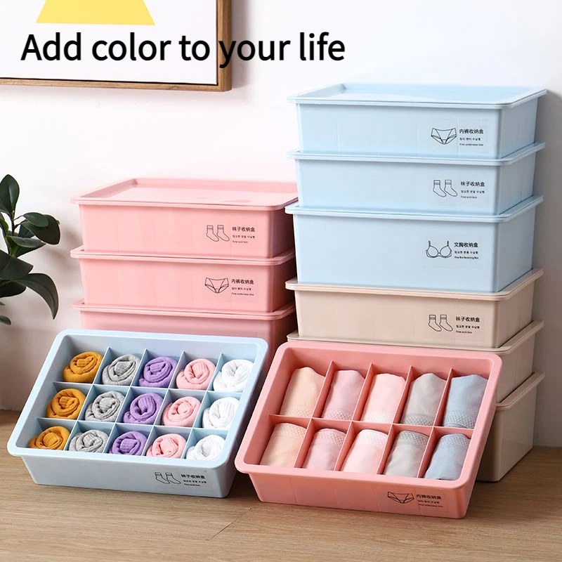

storage Organizer separated underwear organizer closet organizer for socks home storage makeup and cabinet organizer household
