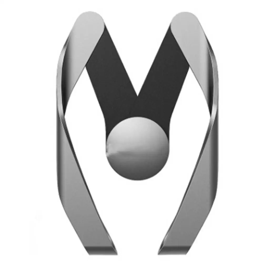 Многофункциональный Автомобильный держатель для телефона все мобильные телефоны Универсальная Подставка для зарядки Автомобильный кронштейн имитация металла для iphone xiaomi huawei - Цвет: Серый