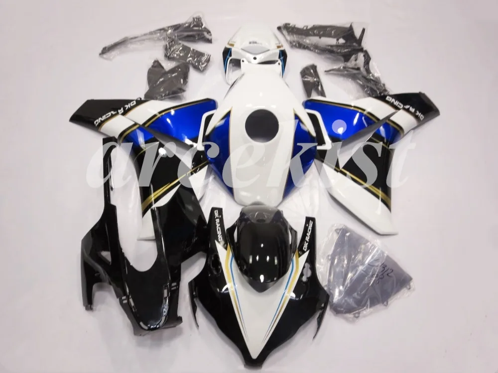 Топ литья под давлением ABS полные комплекты обтекателей Подходит для Honda CBR1000RR 2008 2009 2010 2011 CBR1000 пользовательские черный, белый цвет синий