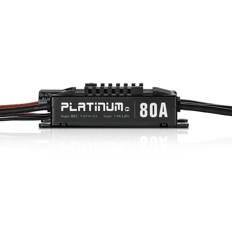 1 шт. HOBBYWING Platinum Pro V4 80A 3-6S Lipo BEC пустая форма бесщеточный ESC для радиоуправляемого дрона самолета вертолета