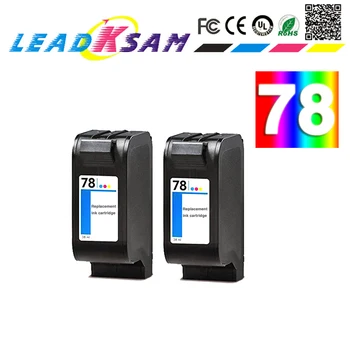 

2x excellent replacement ink cartridge for 78 78A C6578A C6578D compatible for hp78 1180c 1220c 1280 1600c 6122 printer