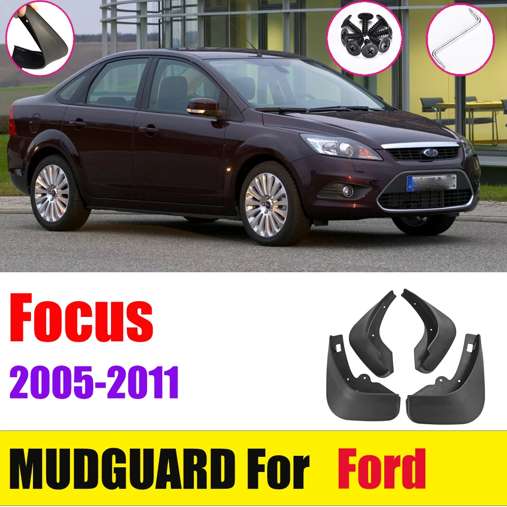 Для Ford Focus 2 MK2 MK2.5 для салона Sedan 2005-2011 Автомобильные Брызговики передние задние брызговики крыло брызговики