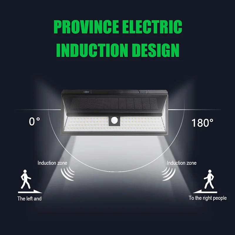 118 светодиодный светильник на солнечной батарее с датчиком движения, Уличный настенный светильник с 3 режимами, IP65 Водонепроницаемый энергосберегающий безопасный садовый светильник s