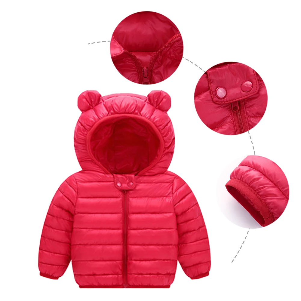 

Baby Girl Jacket Kids Boy Boy Spring Down Jacket With Hoodie Spring Girl Clothes Baby Children'S Outfit
