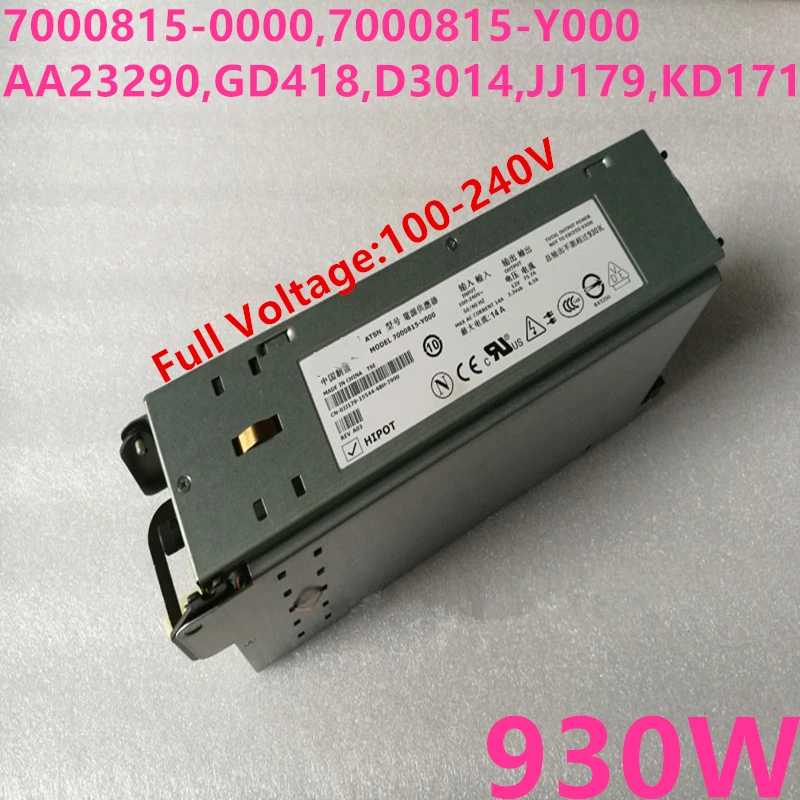 Новый блок питания для ноутбука Dell Мощность край 2800 930W Питание 7000815 0000 Y000 AA23290 GD418