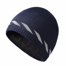 Для женщин Для мужчин осень-зима вязаная шапка аксессуары ночное теплые Повседневное геометрический шапочка Стретч Спорт на открытом воздухе мягкий Светоотражающий с эластичной резинкой