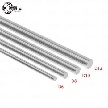 

2pcs 6mm 8mm 10mm 12mm 16mm 8 400mm linear shaft 3d printer parts 8mm 400mm Cylinder Chrome Plated Liner Rods axis