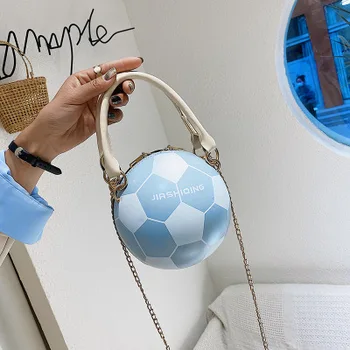 

Personality female leather basketball bag 2020 new ball purses for teenagers women shoulder bags crossbody chain hand bags