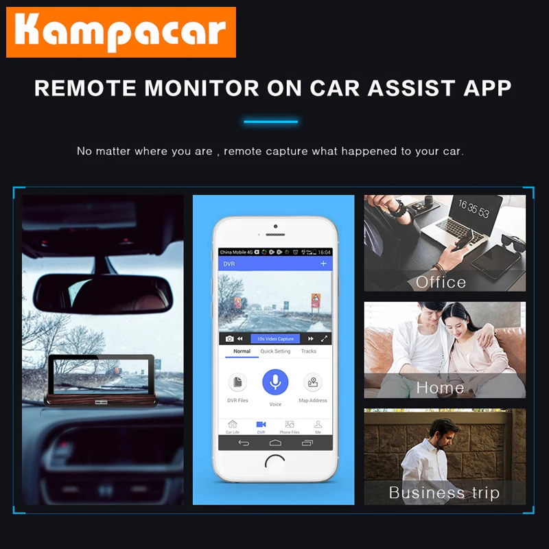 Kampacar Android Smart Mirror GPS Coche 3G Wifi Video Recorder With Navigator 7 Inch Europa Car GPS Navigation Tourist For Cars