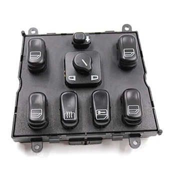 

Car Replacement Lifting Accessories Durable Easy Install Power Window Switch Black Door ABS Button For Benz 1998-2003 1638206610