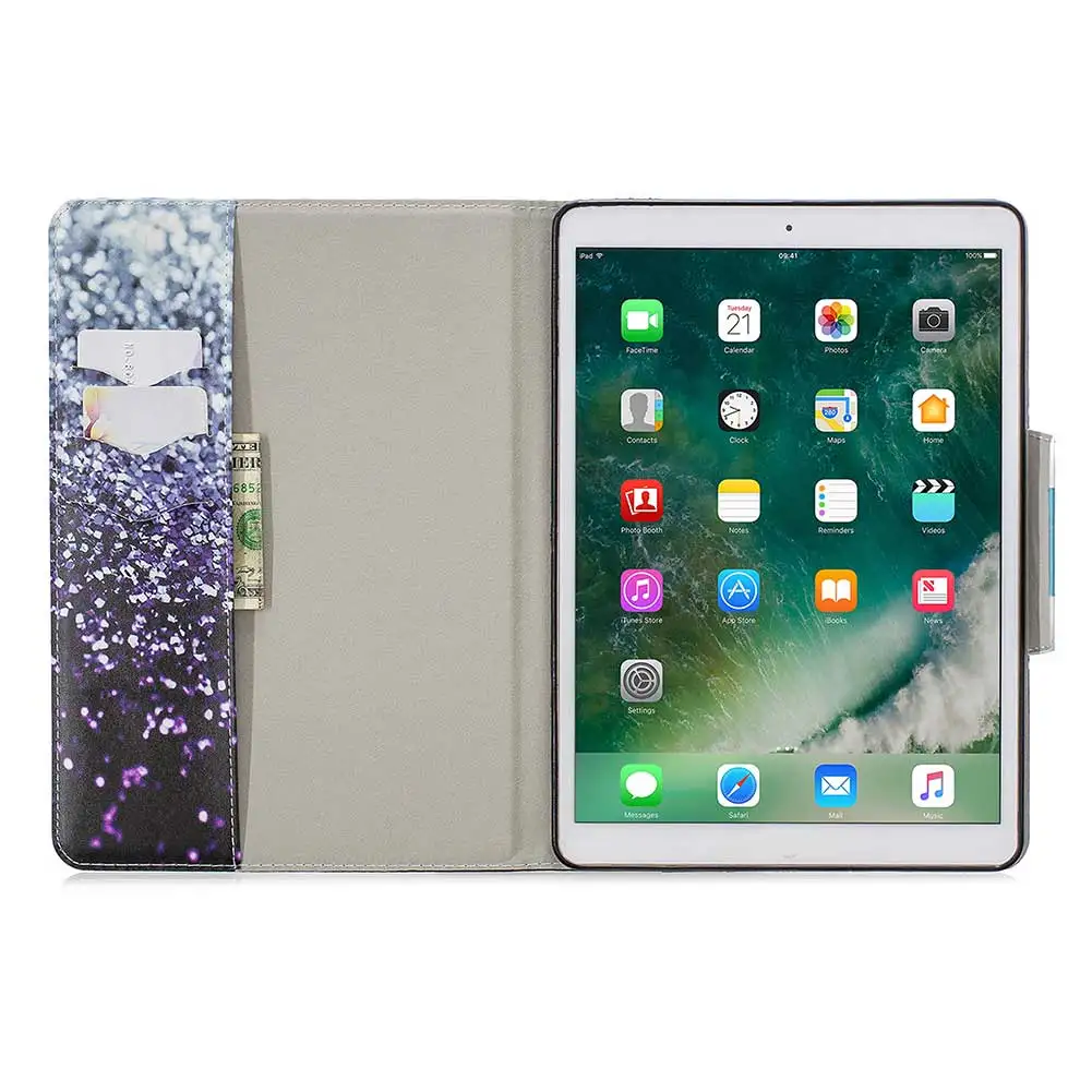 Чехол для планшета для iPad mini 5 4 3 2 1 чехол-подставка из искусственной кожи с принтом для iPad 9,7 Air 2 Funda для iPad Pro 11 Smart Cover