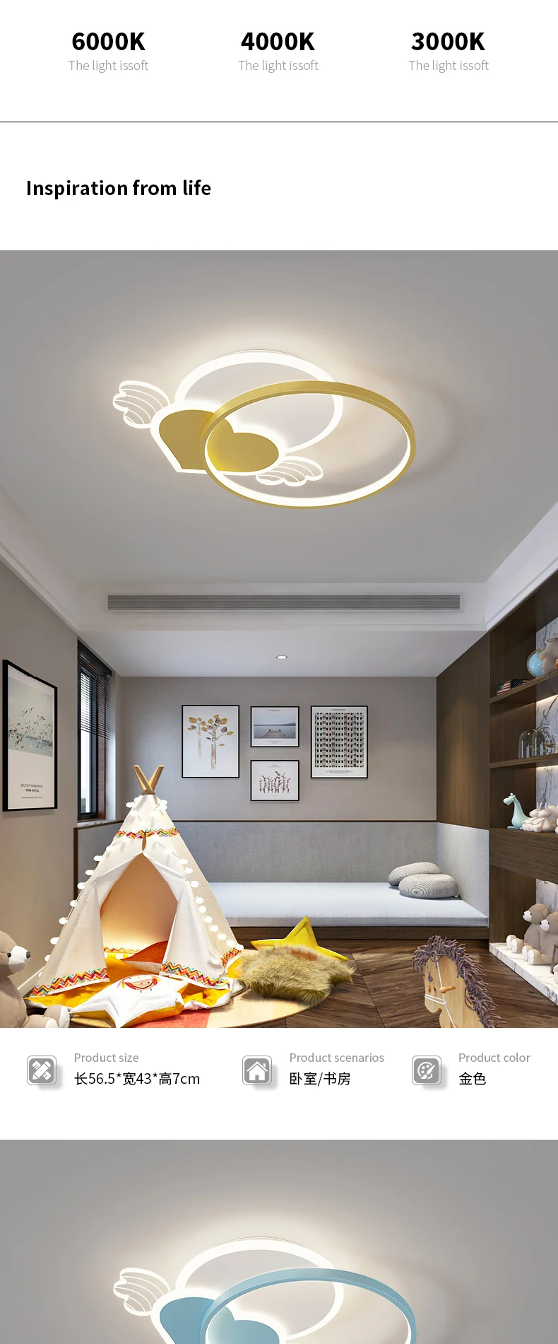 kitchen chandelier Led Ceiling Chandelier Lamp For Children's Room Baby Bedroom Study Decoration Pink Blue Surface Mount Modern LED Light Fixtures gold chandelier