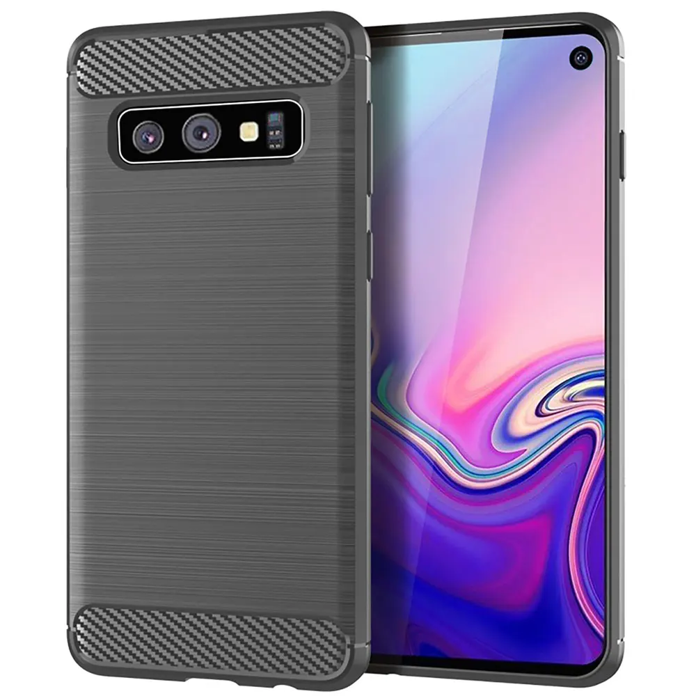 Чехол для телефона samsung Galaxy S10 Plus, мягкий силиконовый чехол из углеродного волокна, бампер для Galaxy ys10 S10E Lite S 10e S10plus S10lite