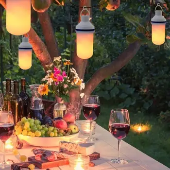 

Rechargeable E27 Flame Effect LED Light Flickering Fire Decorative Hanging Lamp Long Service Life and Low Power Consumption