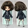 Fashion Handmade Hoodie For Blythe Doll Sweatshirt Outfits Fashion Doll Clothes For Blyth Doll Top Kids Toy 1/6 Doll Accessories ► Photo 2/6