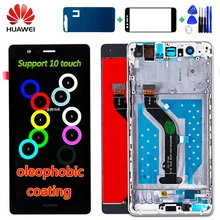 huawei P9 Lite 5,2 дюймовый ЖК-дисплей кодирующий преобразователь сенсорного экрана в сборе рамка с олеофобным покрытием 10 мультитач