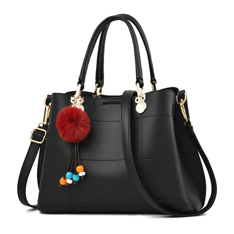 

Elegant Women Leather Handbags PU Leather Ladies Large Messenger Bags Luxury Female Daily Shoulder Bags Casual Tote Bolso Mujer