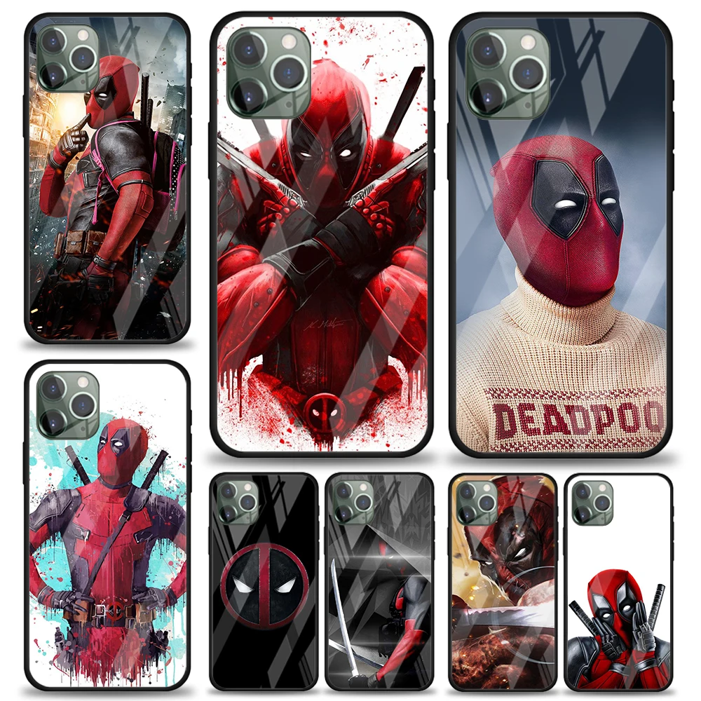 Tempered Glass Cover Marvel Hero Deadpool For Apple Iphone 12 Mini 11 Pro Xs Max Xr X 8 7 6s 6