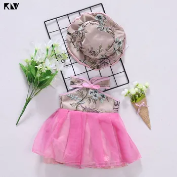 

2Pcs/set Baby Photography Costume Infants Ruffled Little Dress With Baby Hat Baby Girl Princess Birthday Picture Photo Props