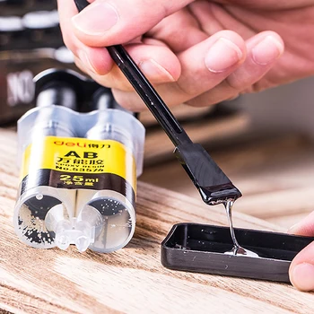 2 Minutes Curing Firm Long-lasting 25ml Reliable Epoxy Resin Strong Glue AB Glue Adhesive Super Liquid For Metal Rubber Wood 3