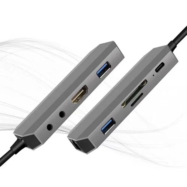 Type-C3.1 4K Usb3.0 Sd Tf карты Gigabit Ethernet Порты и разъёмы звуковая карта с интерфейсом Usb c Pd зарядки 9 в 1 конвертер