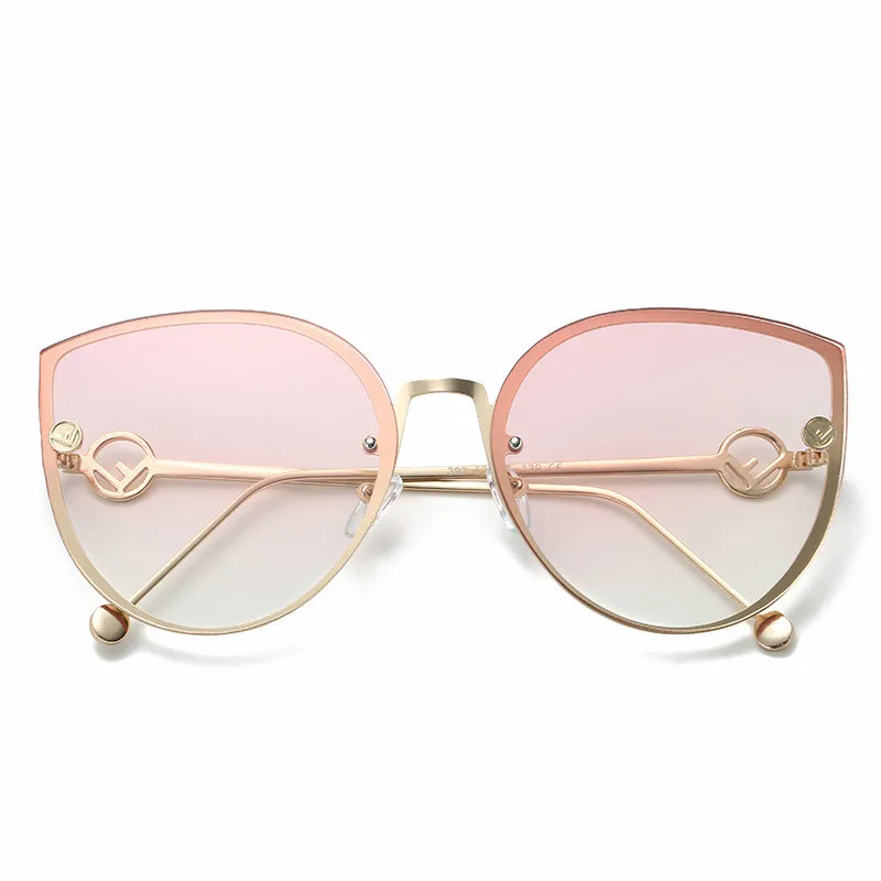 Fashion Big Box Women Sunglasses Driver Goggles New Cat Eye Sunglasses Women's Ocean Glasses Sunglasses Sexy Women Fashion