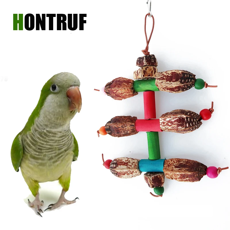 

Medium and Large Parrot Toy Bird Toy Fruit Bite Destruction Toy Pet Bird Cage Accessory Training Toy