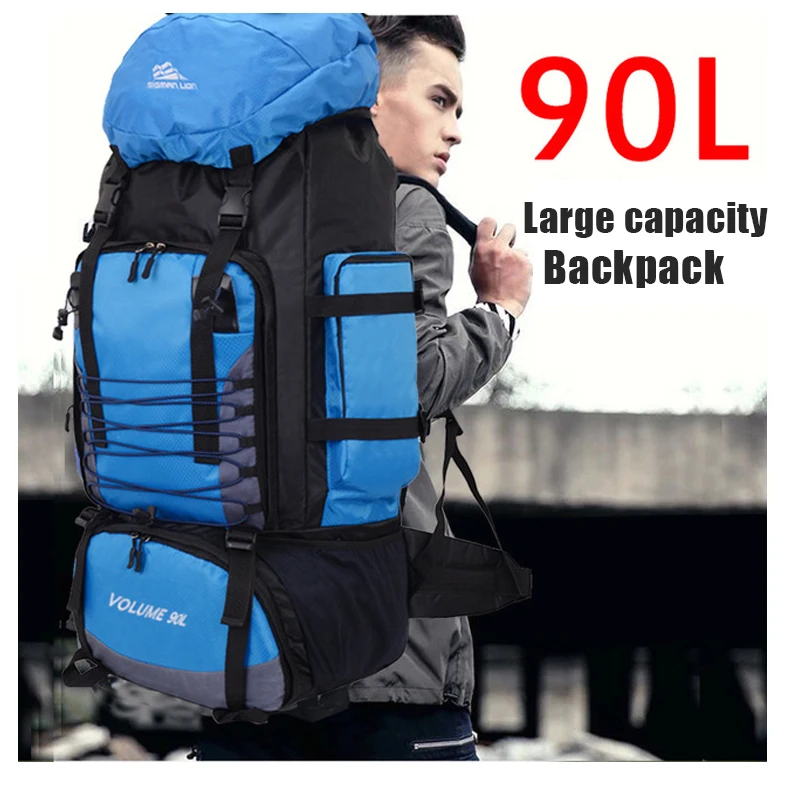 High Capacity 90l Travel Camping 