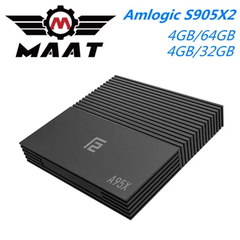 

MAAT A95X F2 4GB Ram 32GB 64GB Rom Android 9.0 TV Box Amlogic S905X2 Quad Core Smart 4K Support Media Player Wifi BT Set Top Box