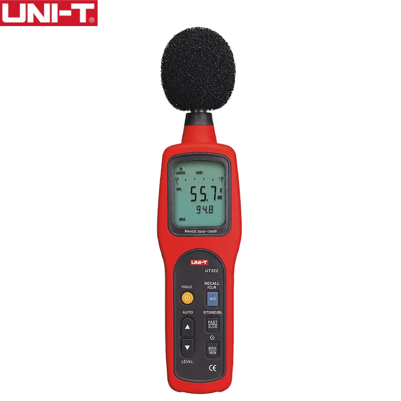 UNI-T UT352 измеритель уровня звука шума дБ 30 ~ 130 Мини аудио децибел монитор Макс/мин