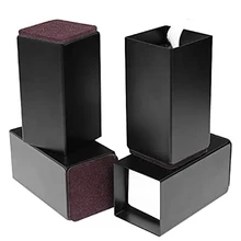 

Set of 4 Square/Round Black Bed Furniture Risers - Lifts Height 4”,Heavy Duty Solid Steel Risers Use for Sofa,Table,Desk,Chair