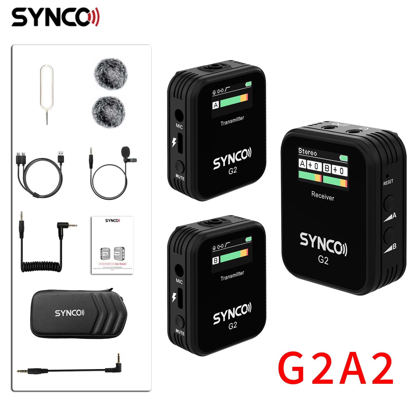 Беспроводная петличная микрофонная система SYNCO G2A2 G2A1 492ft/150m | Электроника