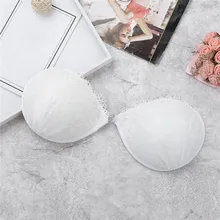 Женский бюстгальтер без бретелек с открытой спиной, кружевной бюстгальтер с цветочной вышивкой, пуш-ап, самоклеющийся силиконовый невидимый бюстгальтер без косточек для платья с низким вырезом