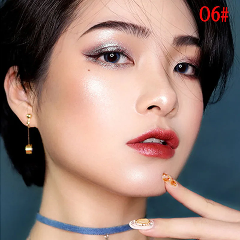6 Shimmering Liquid Eye Shadow High Pigmented Easy to Wear Long Lasting Shiny Eyeshadow QS888 - Цвет: 6