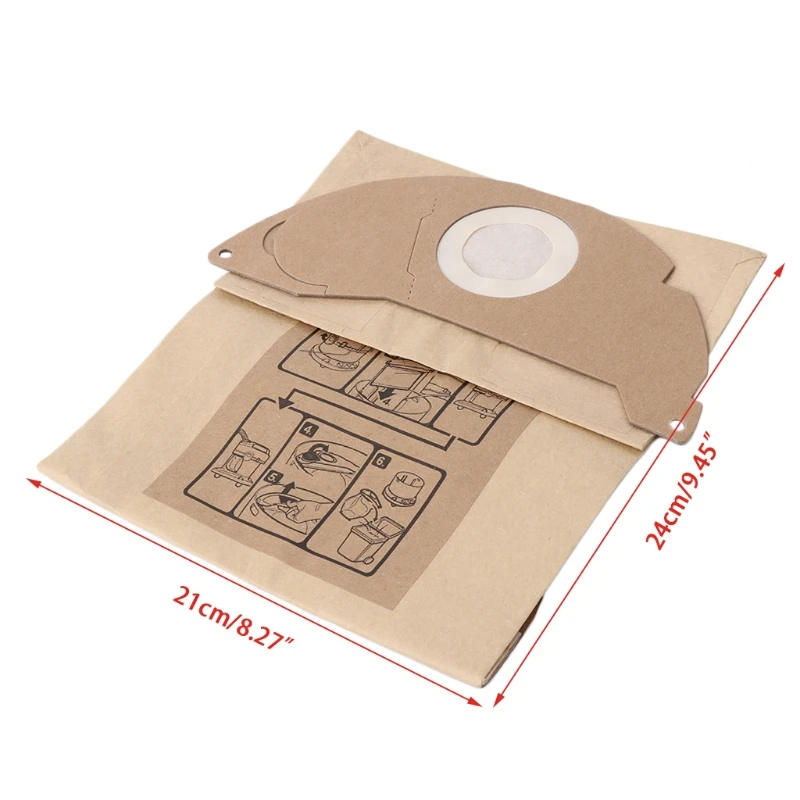 Универсальный пылесос пакеты бумажный пылезащитный мешок Замена для KARCHER MV2 95AC