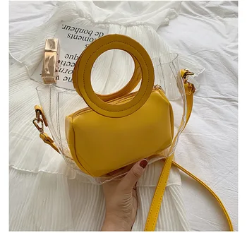

The New Portable Transparent zi mu bao Fashion Shoulder Crossbody