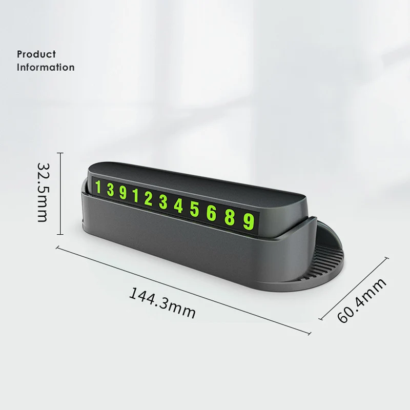 

Car Temporary Parking Plate Luminous Number Aromatherapy Phone Holder Rack GV99