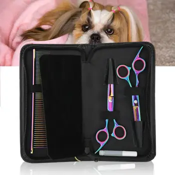 

Barber Scissors Professional Pet Dog Hair Cutting Thining Curved Scissors Grooming Hairdressing Shear Hairdressing Supplies