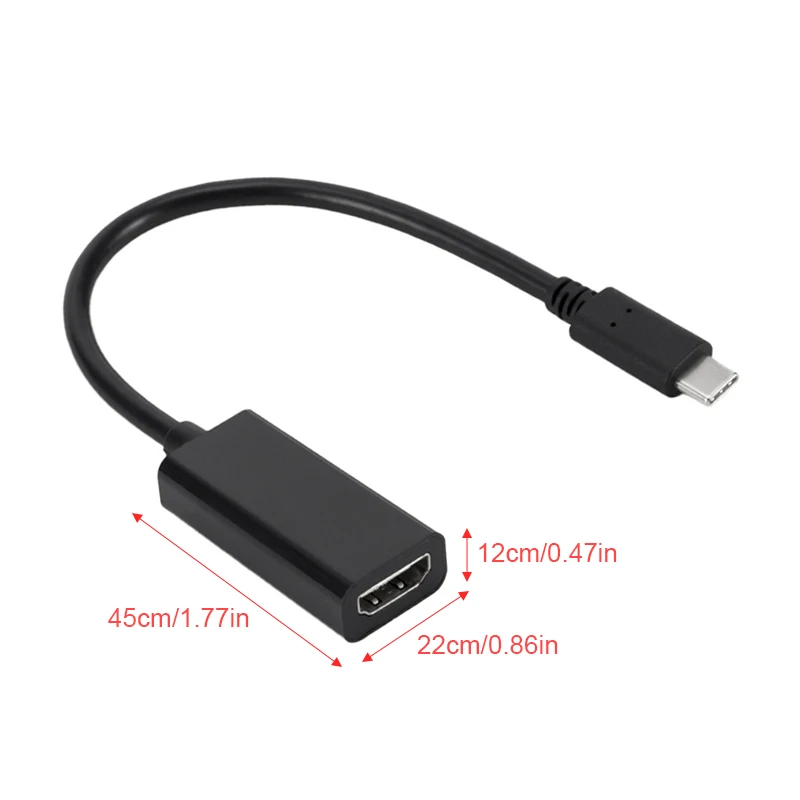 Портативный кабель типа C для HDMI Поддержка мобильных телефонов для устройств с поддержкой HDMI подходит для samsung Galaxy S8/S8 Plus/huawei Mate10 P2(Pro