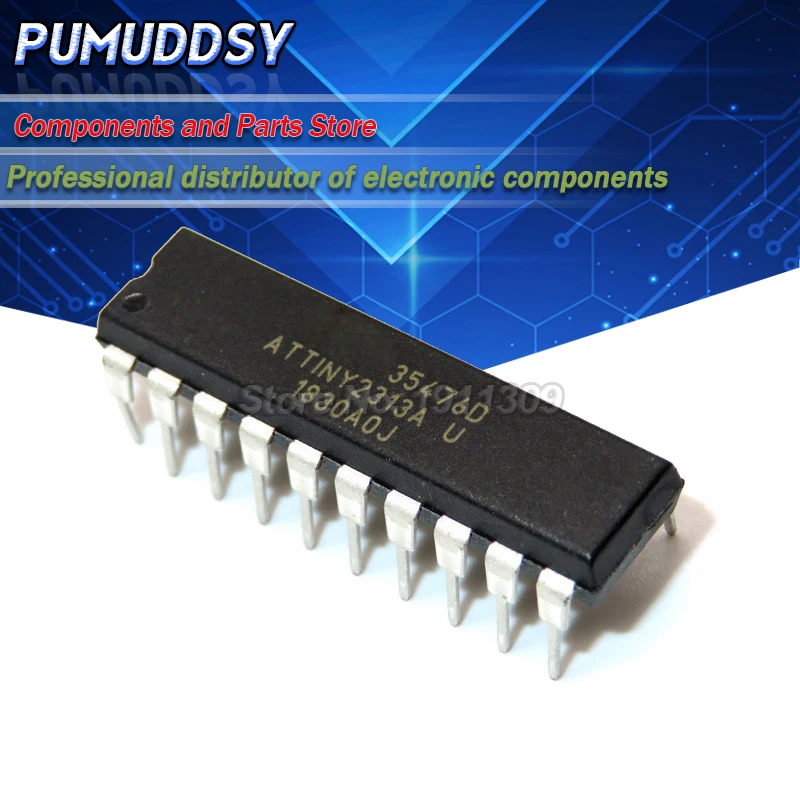 2Pcs Attiny2313A-Pu Attiny2313 Attiny 2313 Dip20 8-Bit Microcontroller Chip Vendita Calda Ic