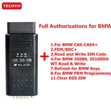 Yanhua мини ACDP программирования мастер уплотнительное кольцо для BMW полный посылка модуль 1/2/3/4/7/8/11 всего 7 разрешения