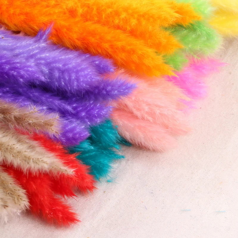 30pcs Small Pampas Grass Bulrush Natural Dried Phragmites Christmas Home Decor Diy Dried Real Flowers Bouquet Flower Arrangement