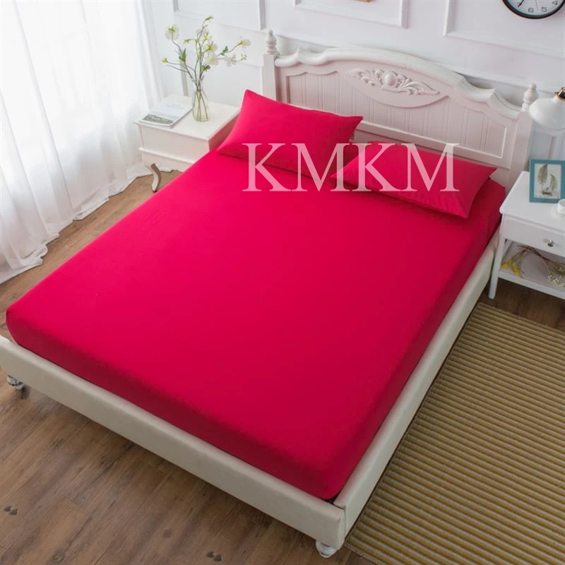  3PCS Bed Sheet Set Fitted Sheet with Pillow Case Bedding Mattress Cover Brushed Microfiber Ultra So