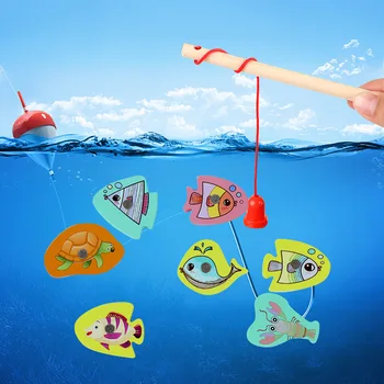 

Baby Toys Fishing Educational Fishing Game Puzzle Wooden Toys Table Game for Baby Child Birthday Christmas Gift