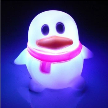 

Cute Colorful Silicone Led Penguin Animal Soft Night Light Small Night-light Baby Kids Lamp Decoration Holiday Christmas Gifts