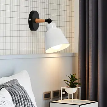 

1pc Simple Design Wall Lamp Modern Style Light Corridor Lamp Wooden Lamp For Bedroom Study Room Without Bulb
