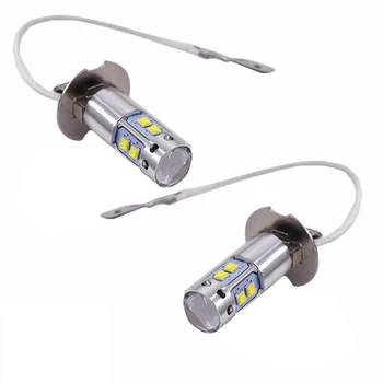 

2pcs H3 50W CREE Chip LED Fog Light 6000K White Car Driving Bulb Auto Running Light