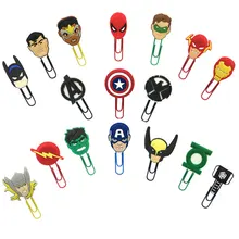 1 шт. Горячие мультфильм с Мстителями, Бэтменом закладки бумажные зажимы для офиса канцелярские принадлежности DIY украшения для подарки для детей